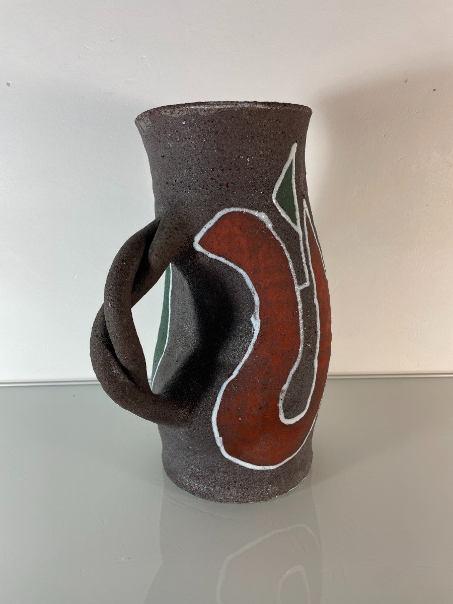Large Accolay Pitcher - Twisted Handle-photo-5