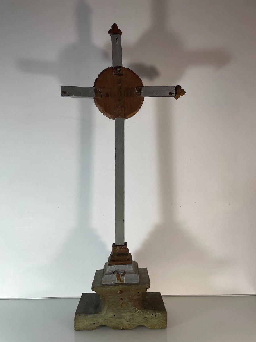 Reliquaire d'Autel - Angelot Sculpté - XVIII-photo-4