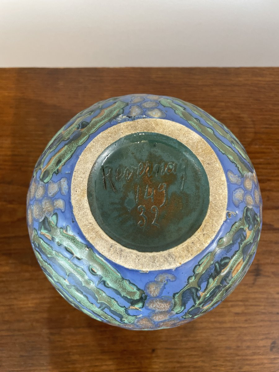 Revernay - Art Deco Ball Vase - Stoneware-photo-1
