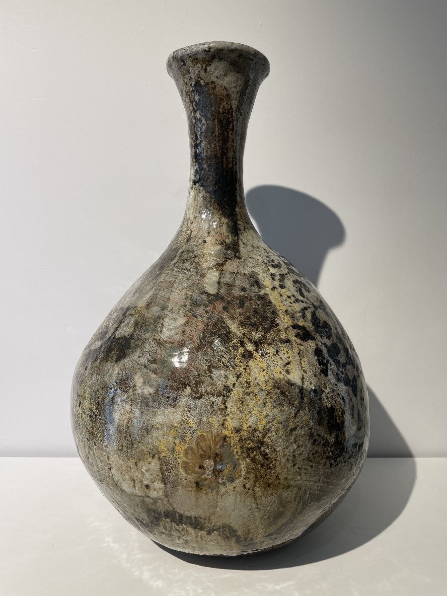 Paul Quéré (1931-1993) -  La Po(é)terie - Grand Vase Solflore-photo-4