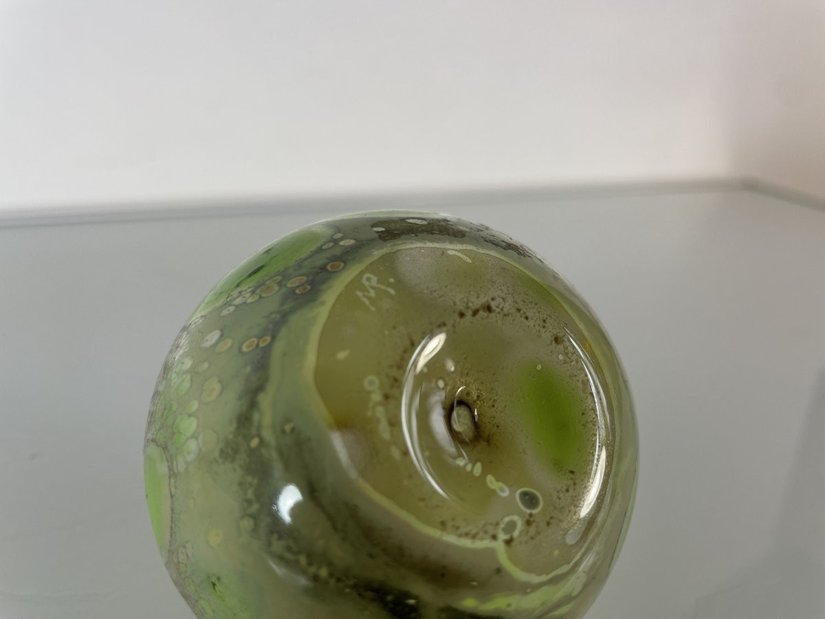 Pavel Molnar (1940) - Vase Circulaire En Verre A-photo-2