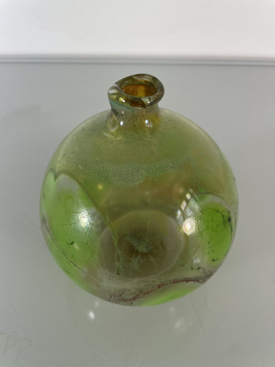 Pavel Molnar (1940) - Vase Circulaire En Verre A-photo-3