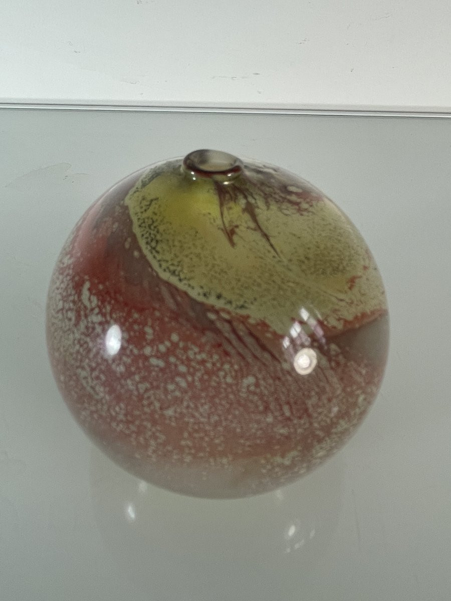 Pavel Molnar (1940) - Vase Circulaire En Verre B-photo-2