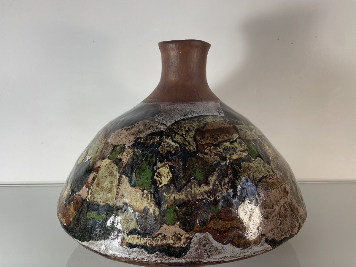 Paul Quéré (1931-1993) - Ariane Mathieu (1937) - Grand Vase-photo-2
