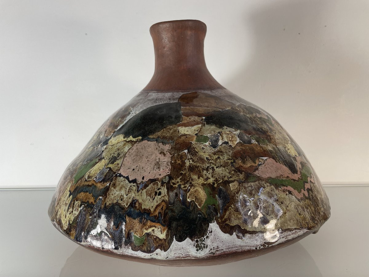 Paul Quéré (1931-1993) - Ariane Mathieu (1937) - Grand Vase-photo-4