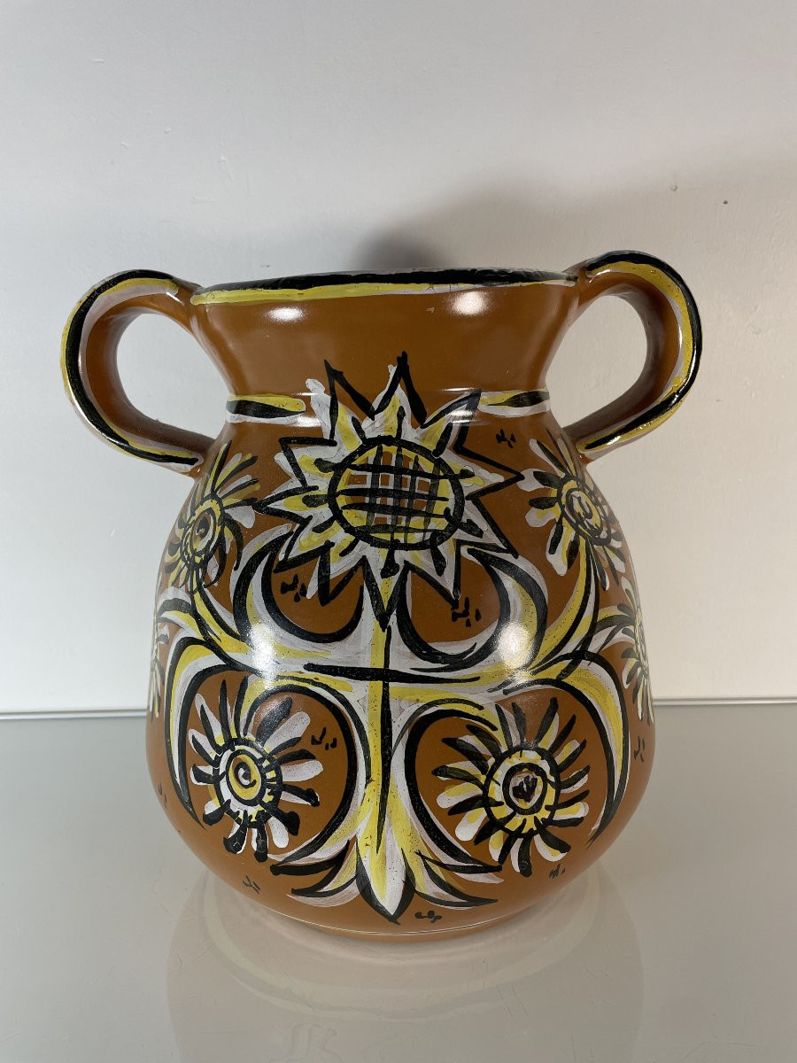 Georges Connan (1923-2002) - Keraluc - Vase Fleuri-photo-3