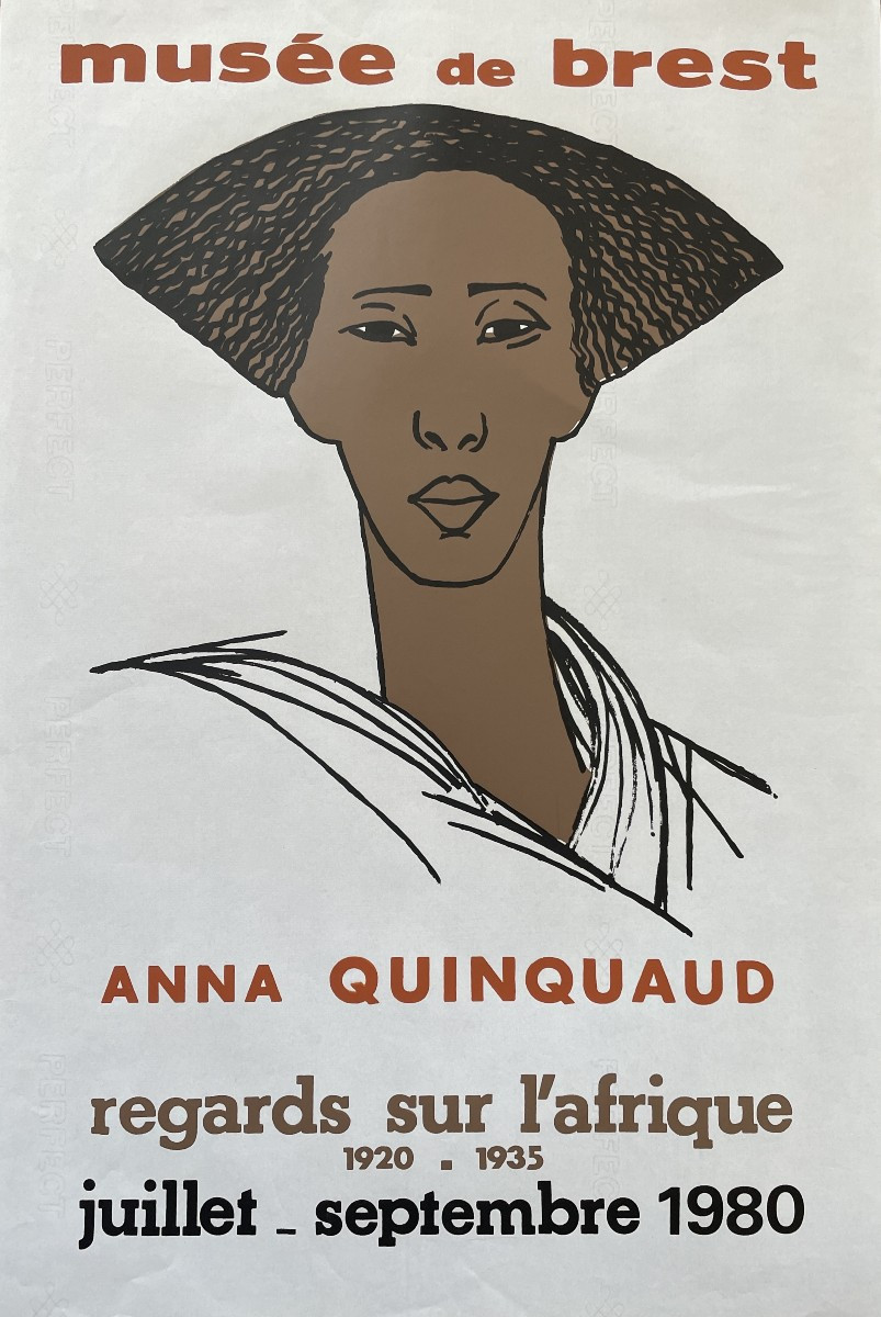 Anna Quinquaud (1890-1984) - Poster "views Of Africa" - Museum Of Fine Arts - 1980