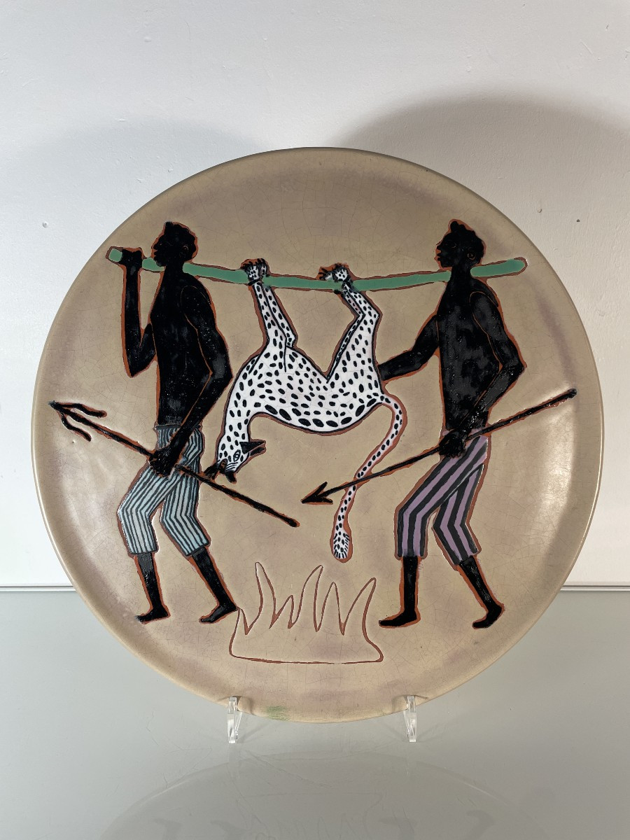 Alex Tétany - Brazzaville - Large Dish From The 50s