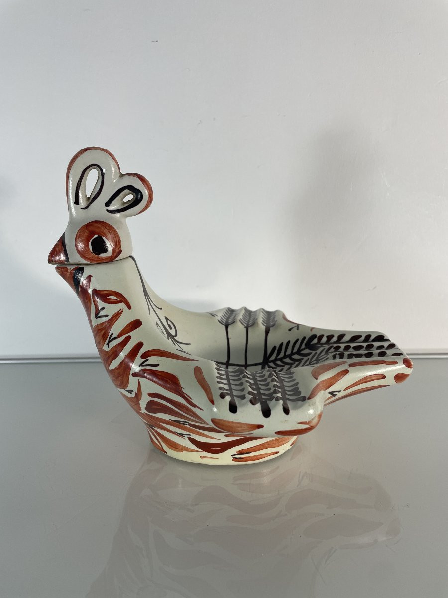 Keraluc - Rare Bouteille-Cendrier à l'oiseau-photo-4