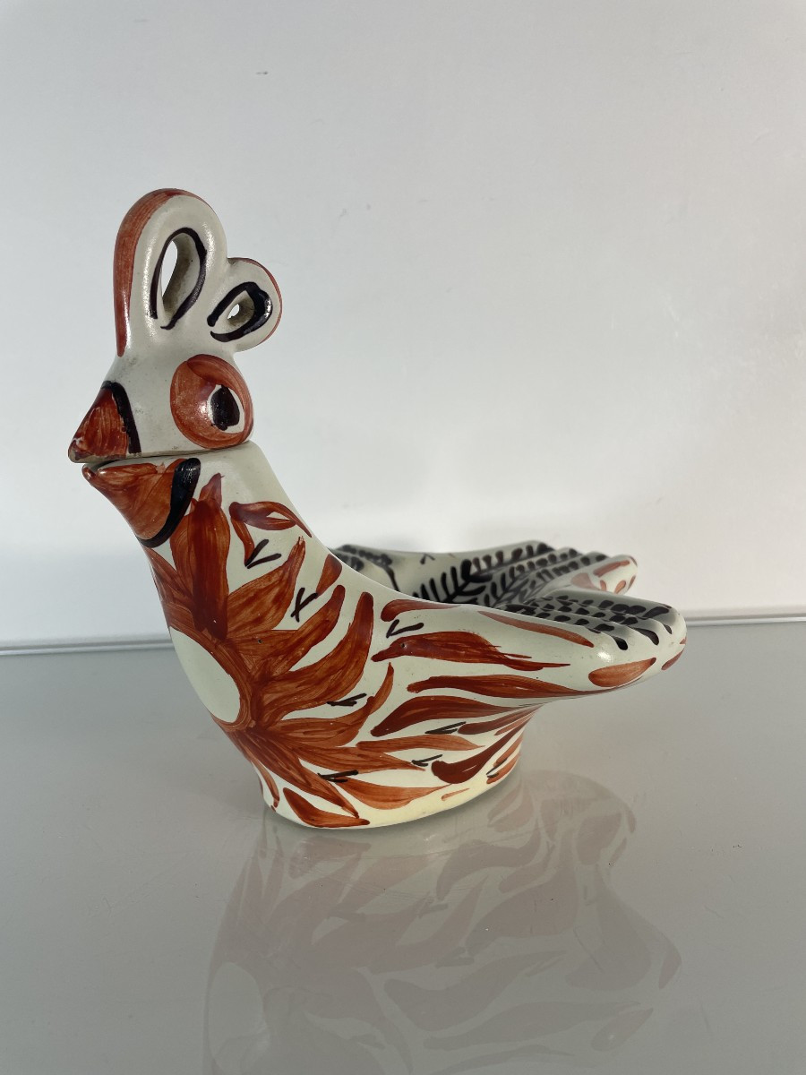 Keraluc - Rare Bouteille-Cendrier à l'oiseau