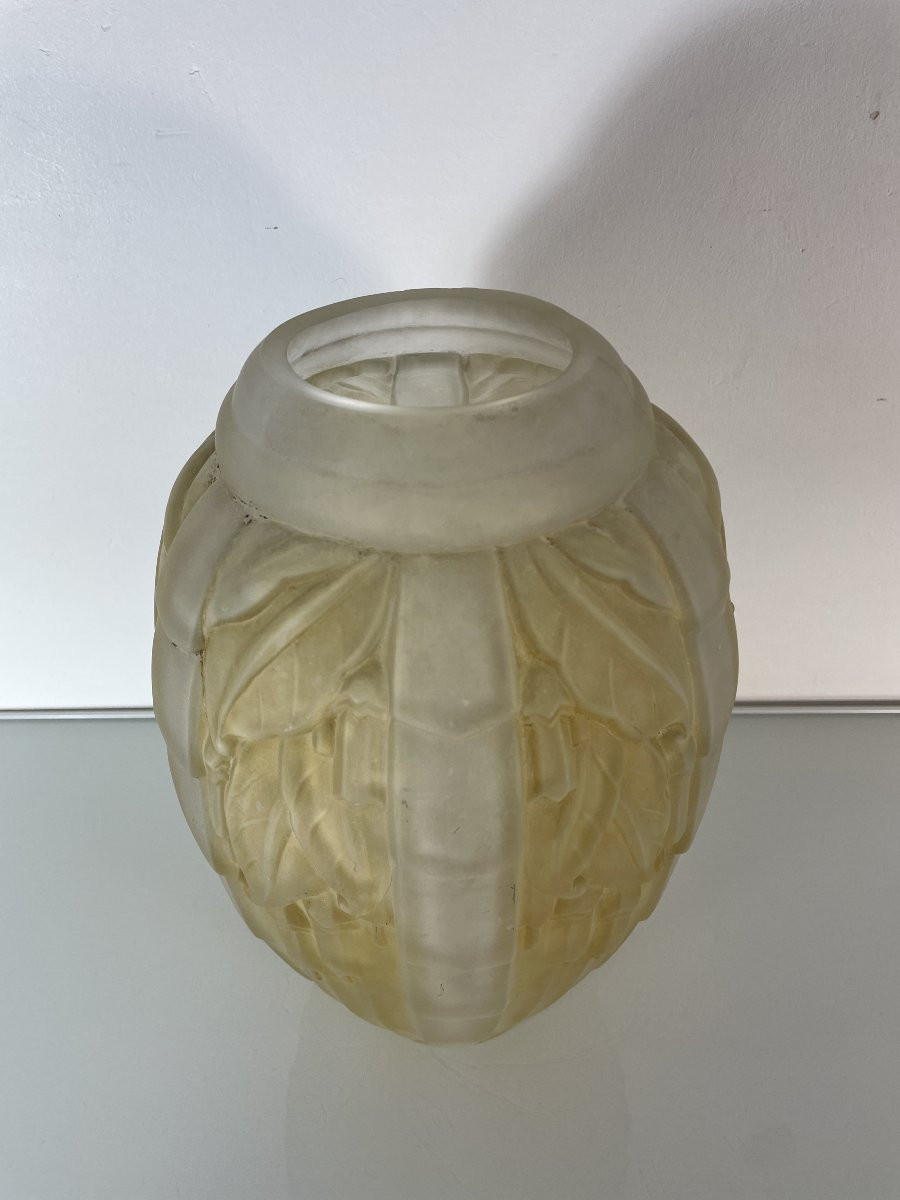 Les Frères Muller - Lunéville - Grand vase Art Deco-photo-2