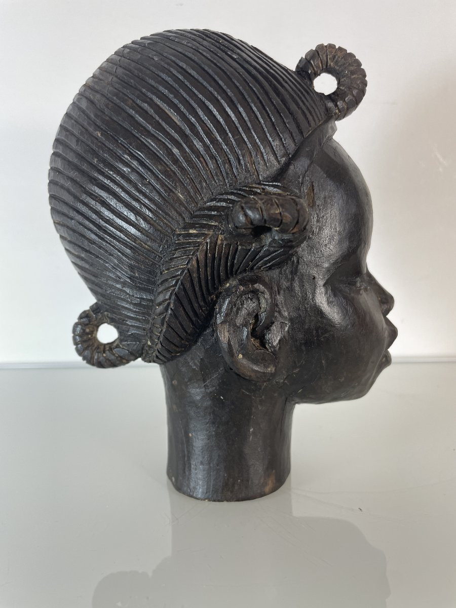 Roger Favin (1904-1990) - African Woman Sculpture C-photo-2