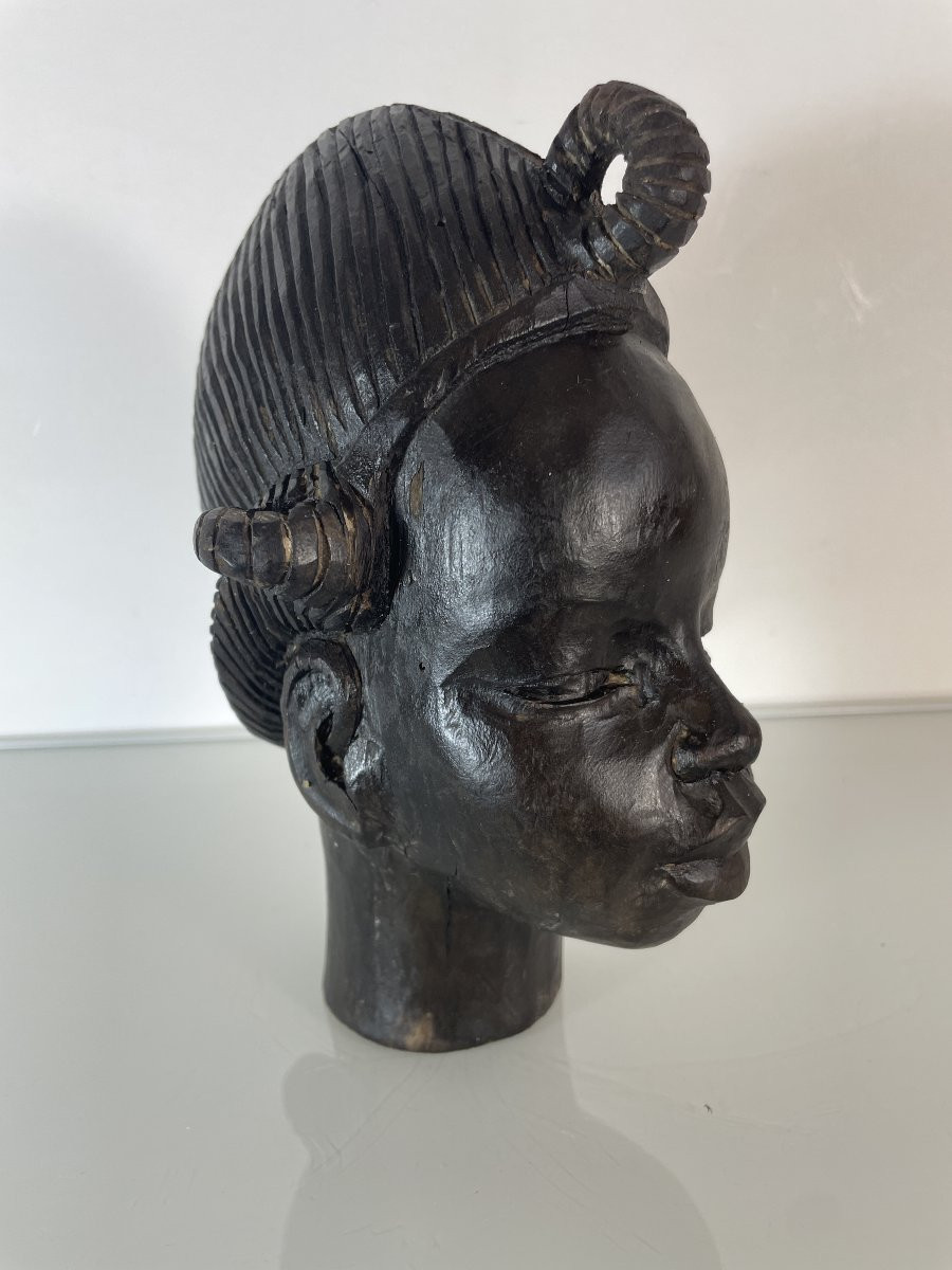 Roger Favin (1904-1990) - African Woman Sculpture C-photo-3