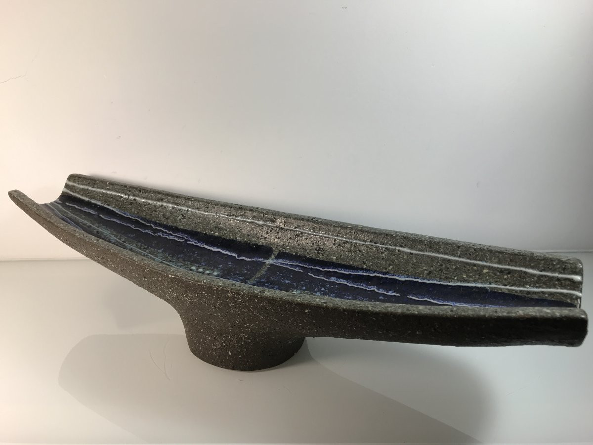 Large Bowl On Pedestal - Scandinavian - 50-60 Design-photo-2