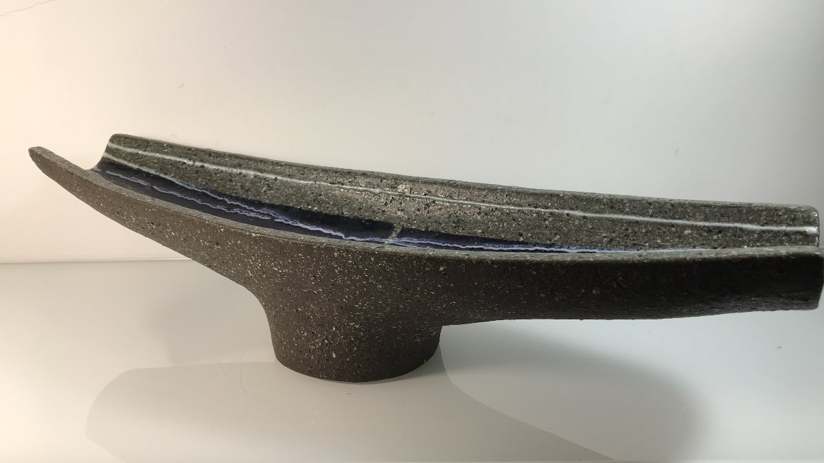 Large Bowl On Pedestal - Scandinavian - 50-60 Design-photo-3