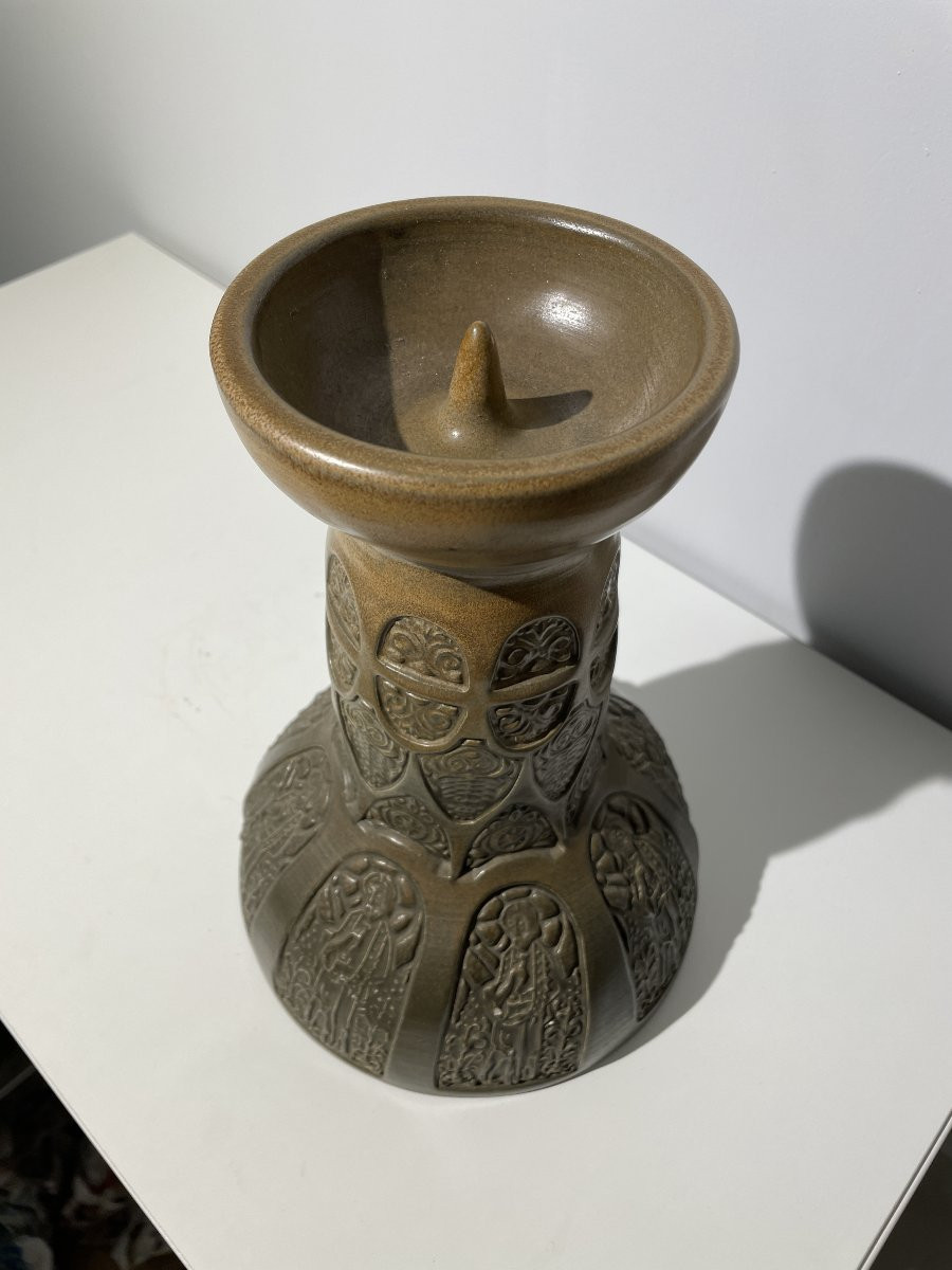 Raymond-louis Quillivic (1942) - Large Candlestick-photo-2