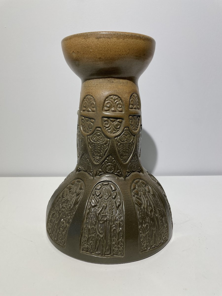 Raymond-louis Quillivic (1942) - Large Candlestick-photo-4
