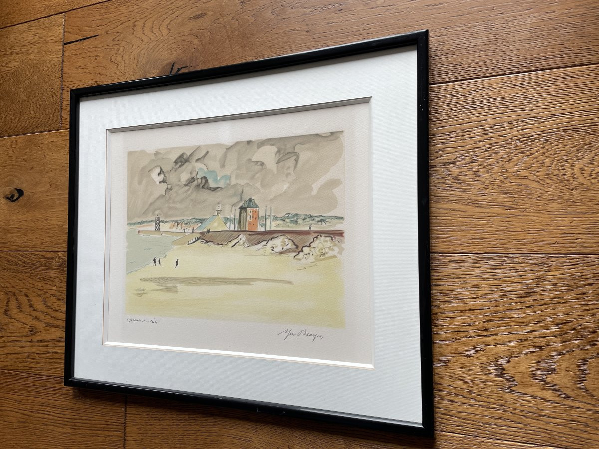 Yves Brayer (1907-1990) - Lithograph - Camaret-photo-3