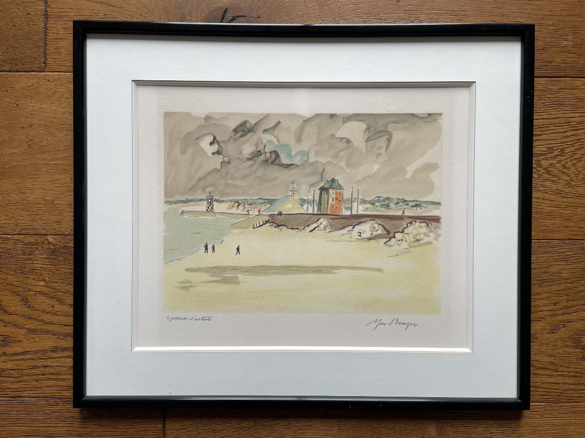 Yves Brayer (1907-1990) - Lithograph - Camaret-photo-4