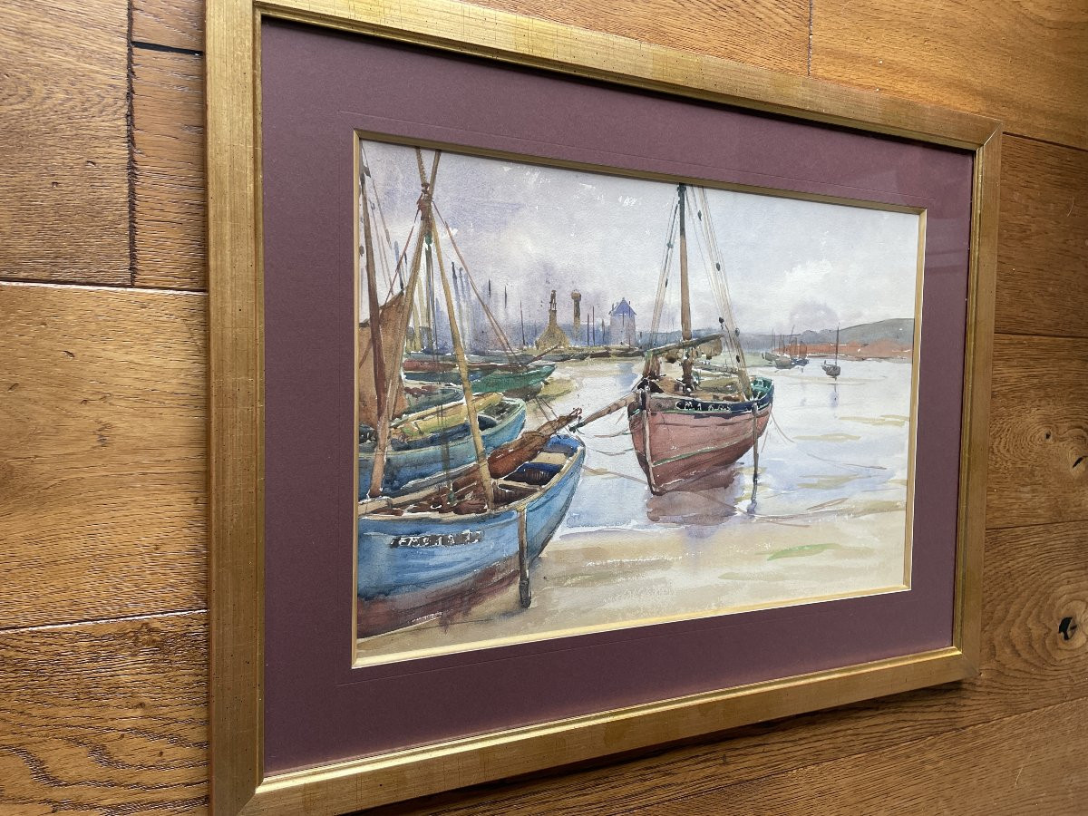 Camille PASCAU-VIGNAL (1880-1960) - La Tour Vauban à Camaret-photo-2