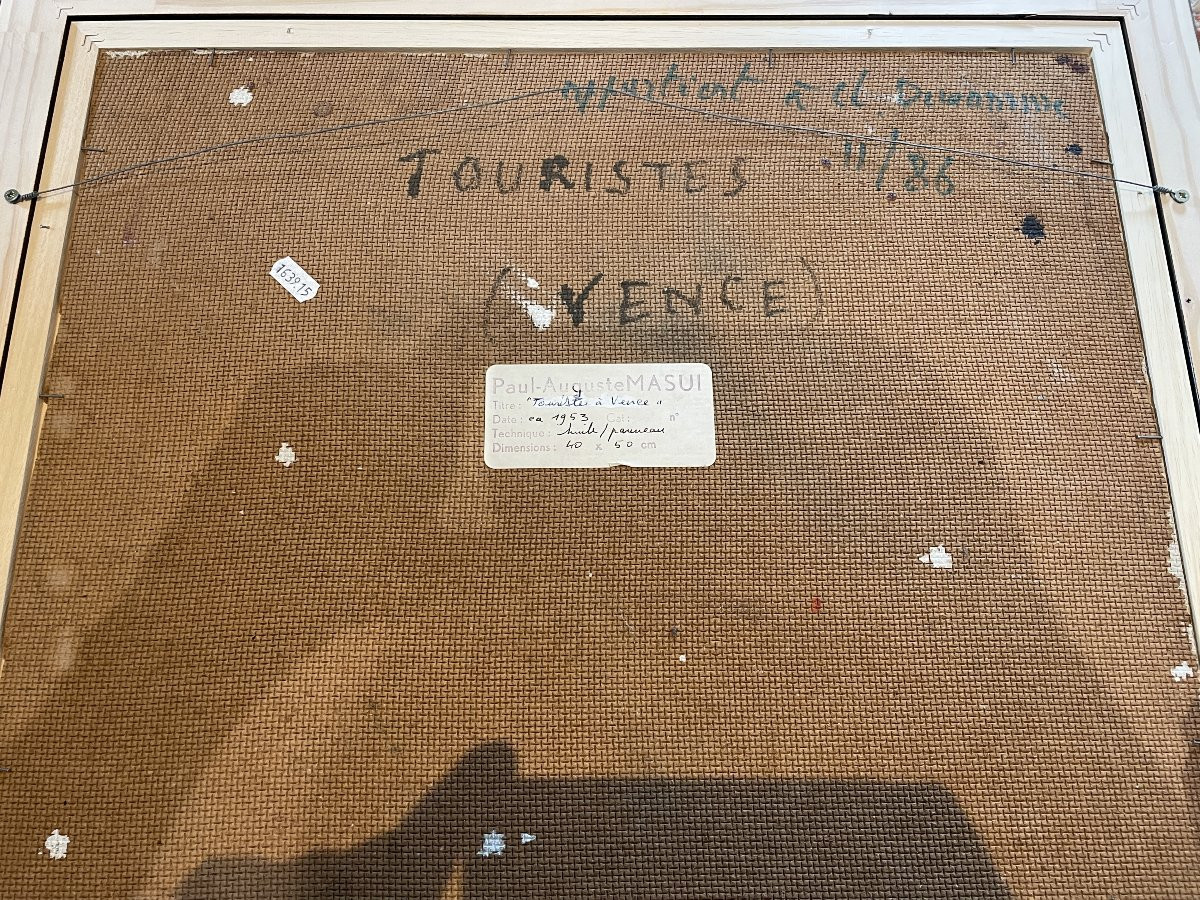 Paul-Auguste Masui (1888-1981) - Touristes à Vence-photo-1