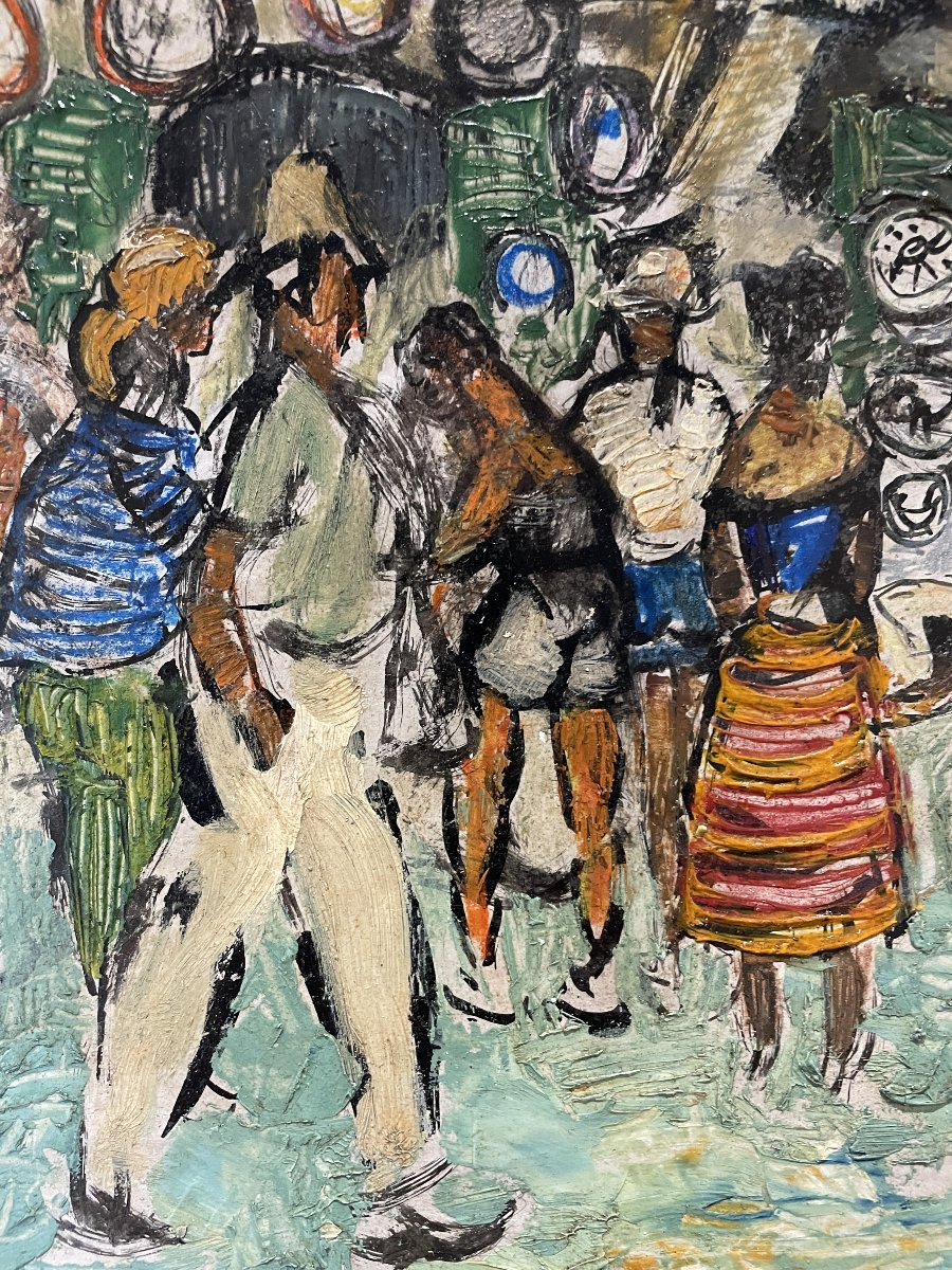 Paul-Auguste Masui (1888-1981) - Touristes à Vence-photo-4