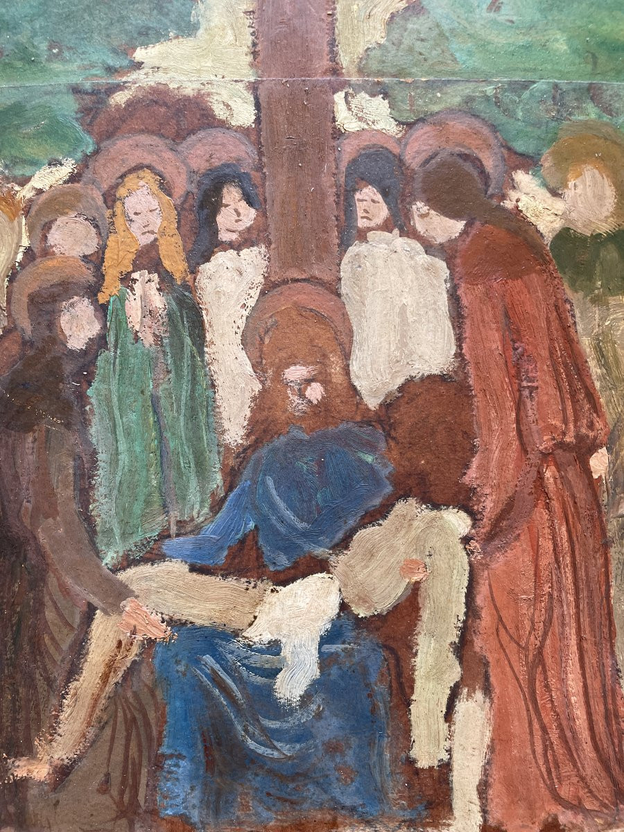 Louis Ferrand (1905-1992) - Descent From The Cross - 1938-photo-4