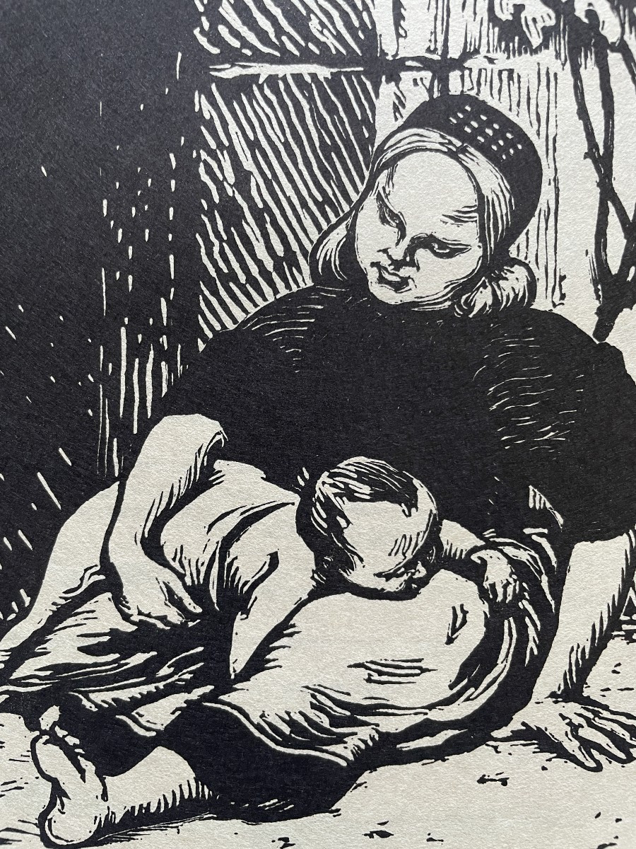 Amédée-wetter (1869-1929) - Breton Woman And Her Child