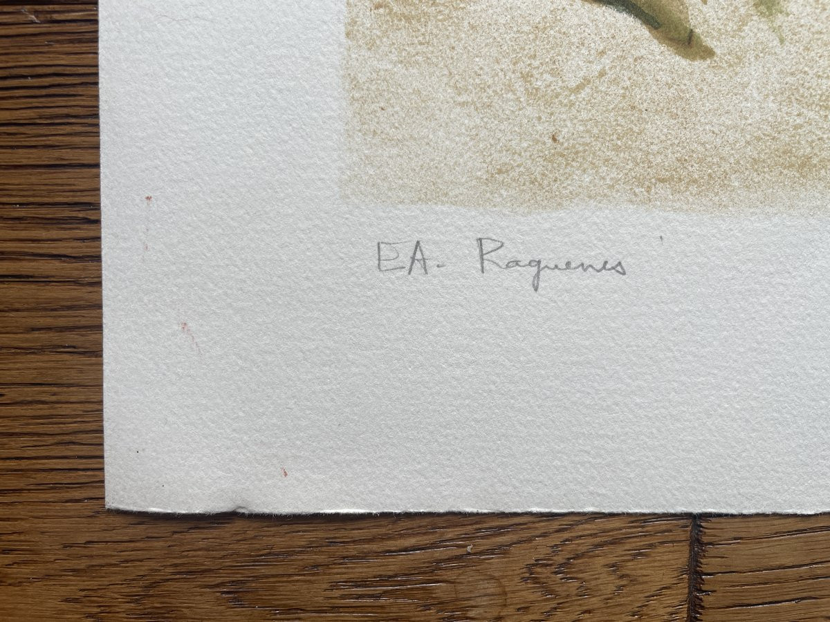 Louis Vuillermoz (1923-2016) - The Point Of Raguénez (or Raguene) In Nevez-photo-2