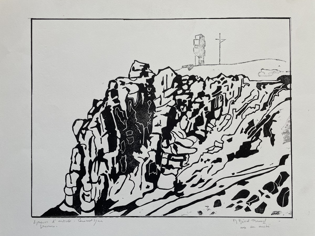 Micheline Mével-roussel (1925-2022) - The Pointe De Pen Hir In Camaret