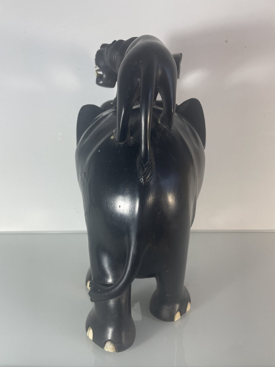 Indochina, Early 20th Century - Elephant & Tigers-photo-6