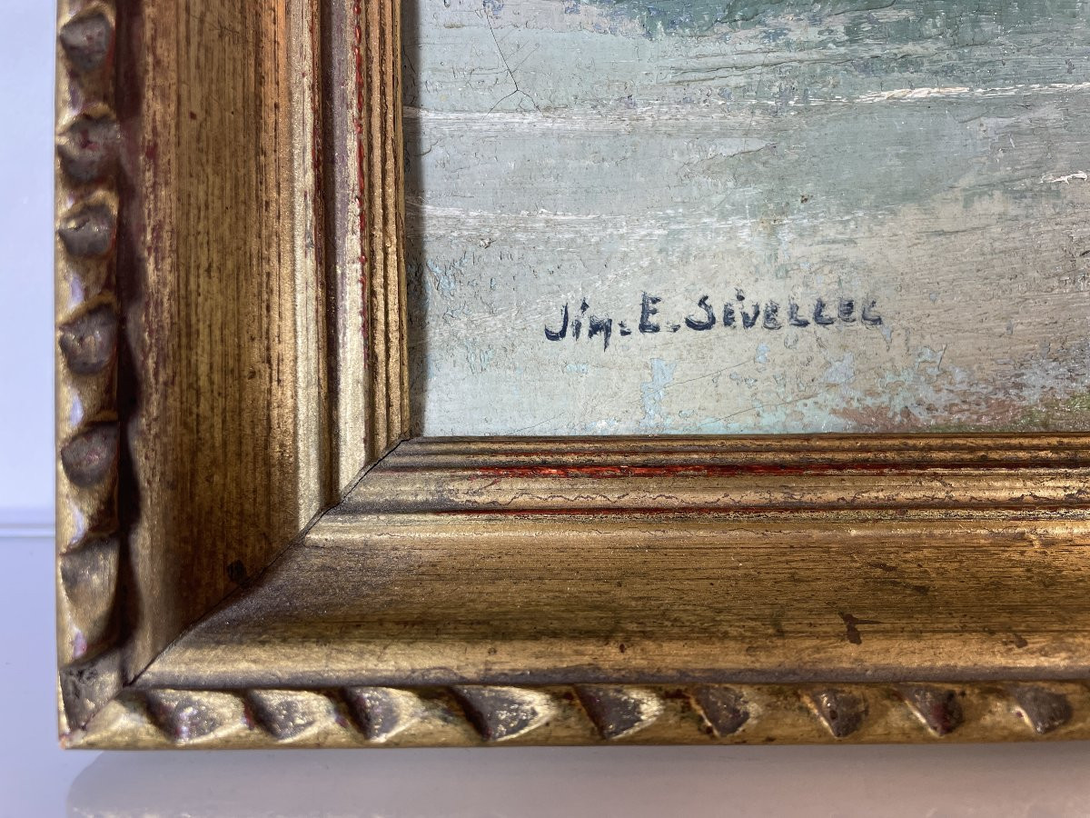 Jim Eugène Sévellec (1897-1971) - Une plage à Camaret en Presqu'ile de Crozon-photo-4