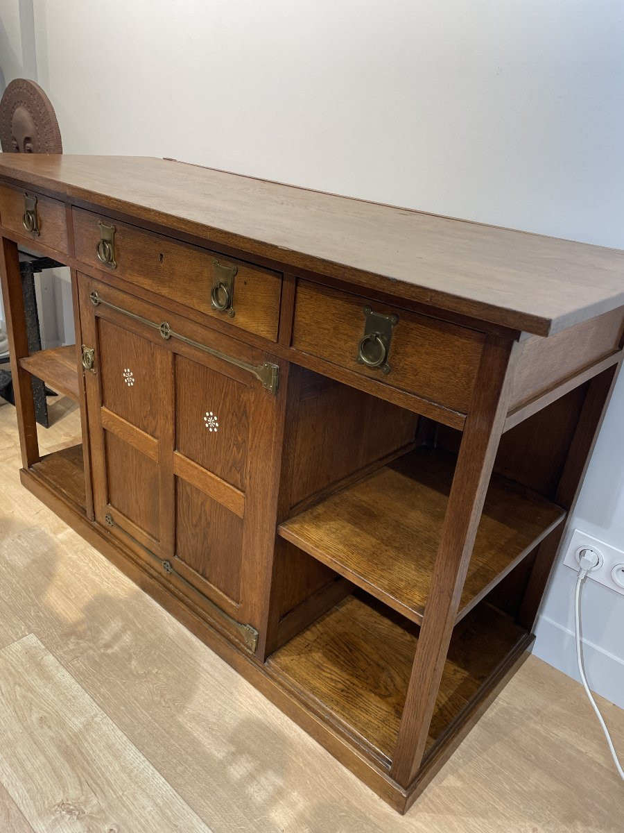 Gustave Serrurier Bovy (1858-1910) - attribué à - Buffet bas-photo-4