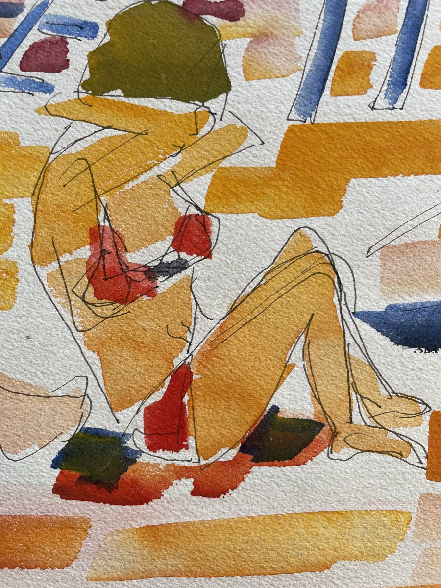 Yves L'Henoret dit "Léno" (1943-2015) - La plage-photo-2