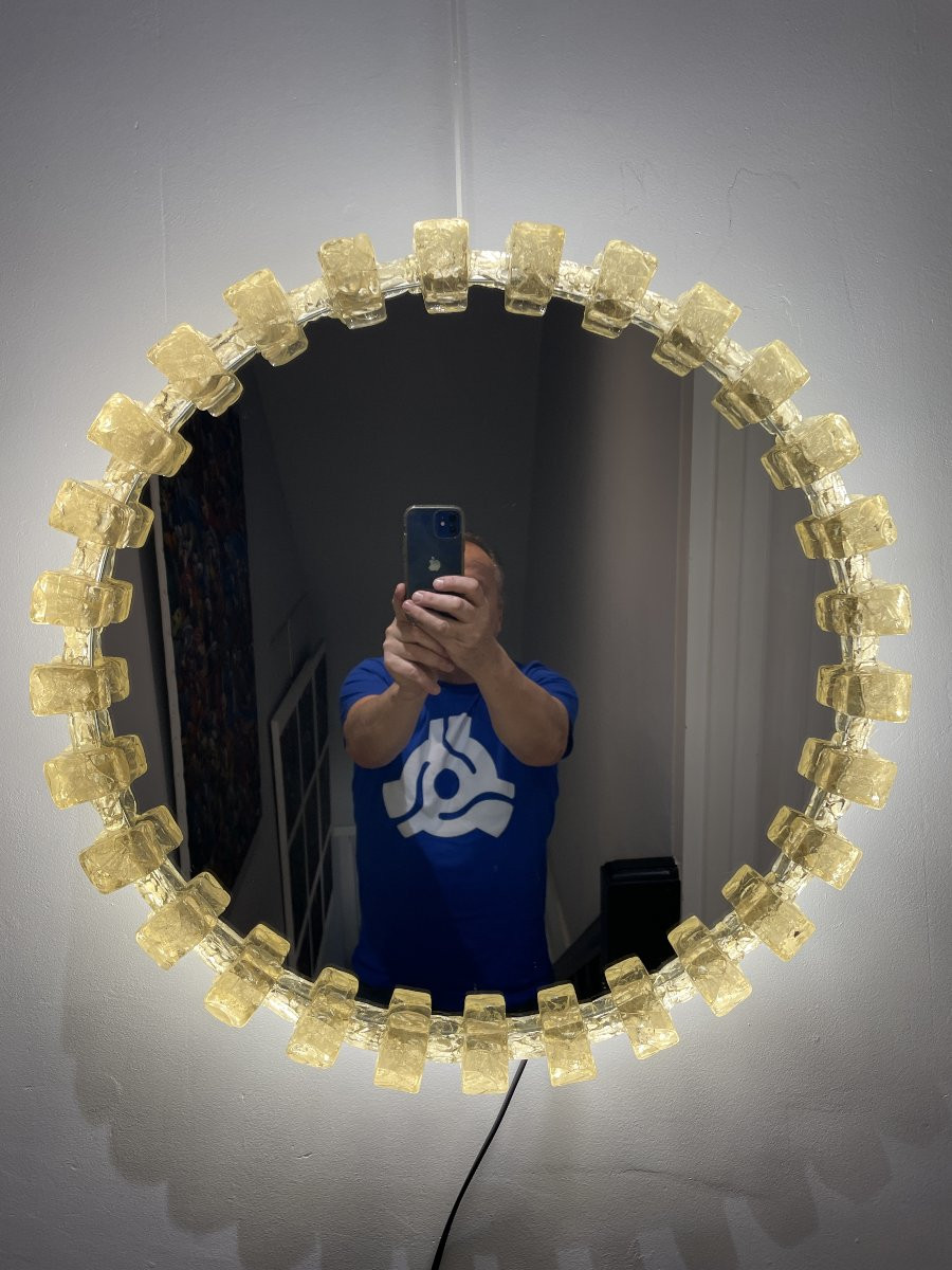 Egon Hillebrand - Miroir éclairant circulaire-photo-3