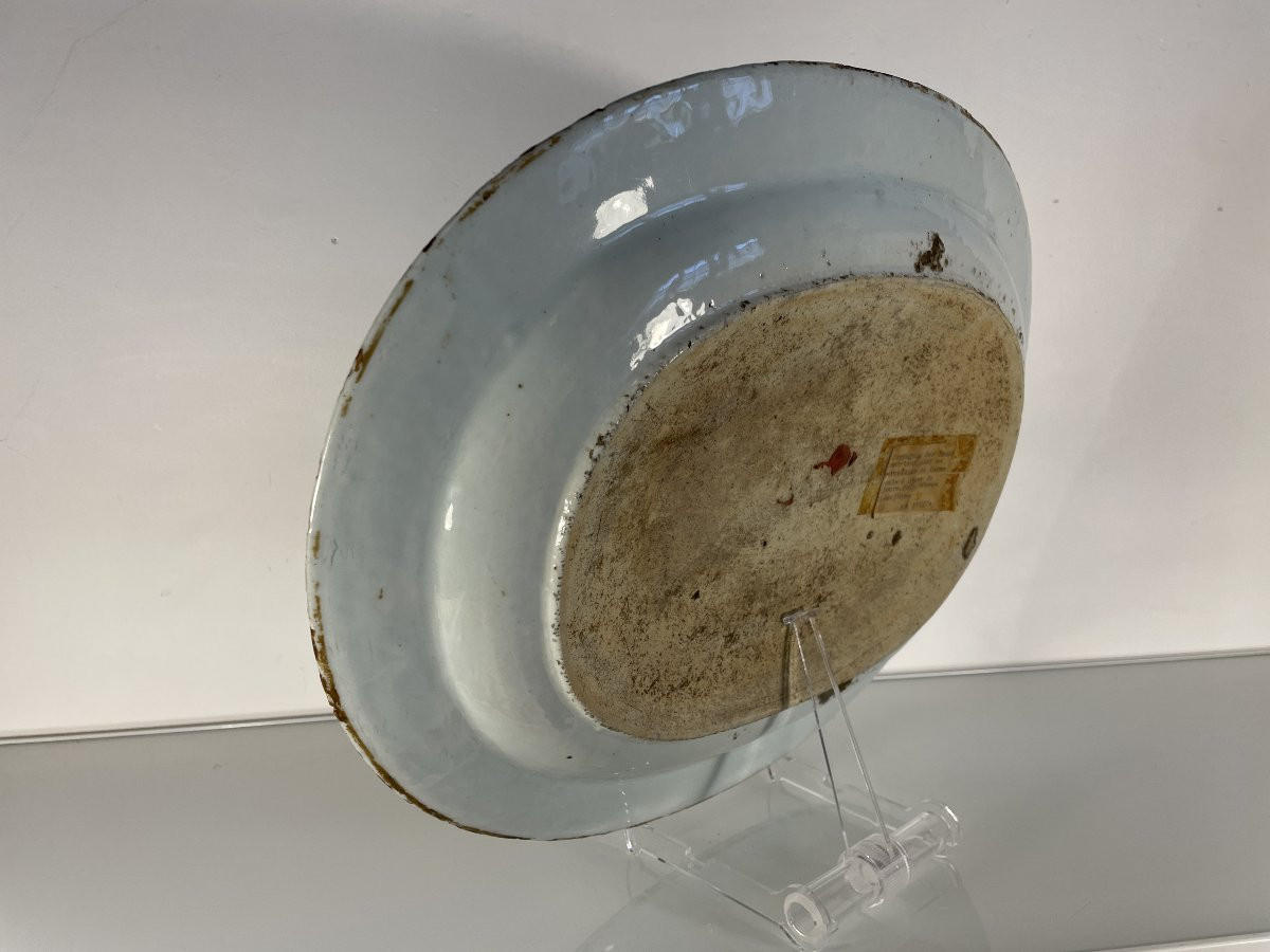 Large Oval Porcelain Platter From The East India Company – 18th Century-photo-1