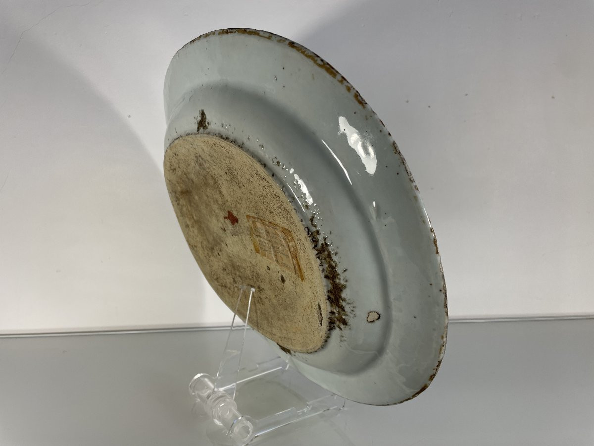 Large Oval Porcelain Platter From The East India Company – 18th Century-photo-3