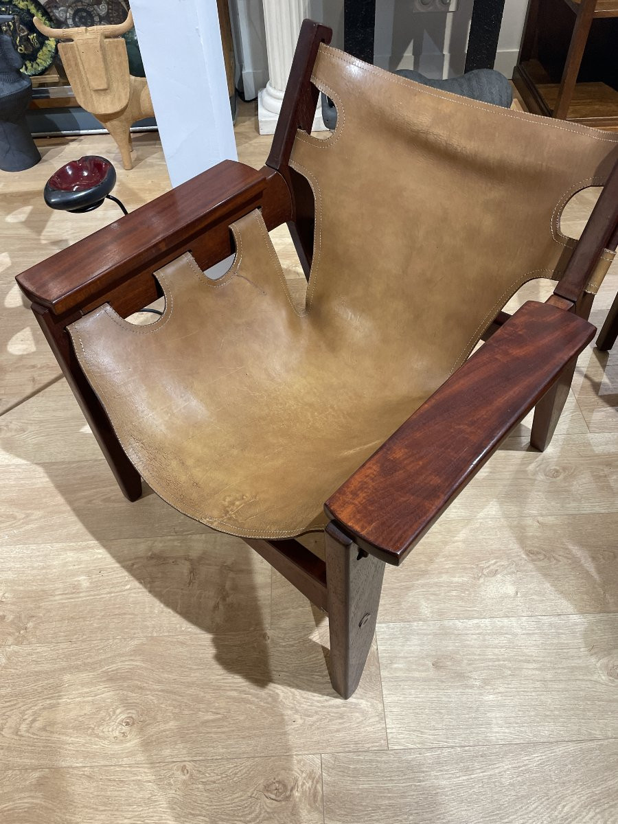 Sergio Rodrigues (1927-2014) - Paire de fauteuils "Kilin"-photo-3