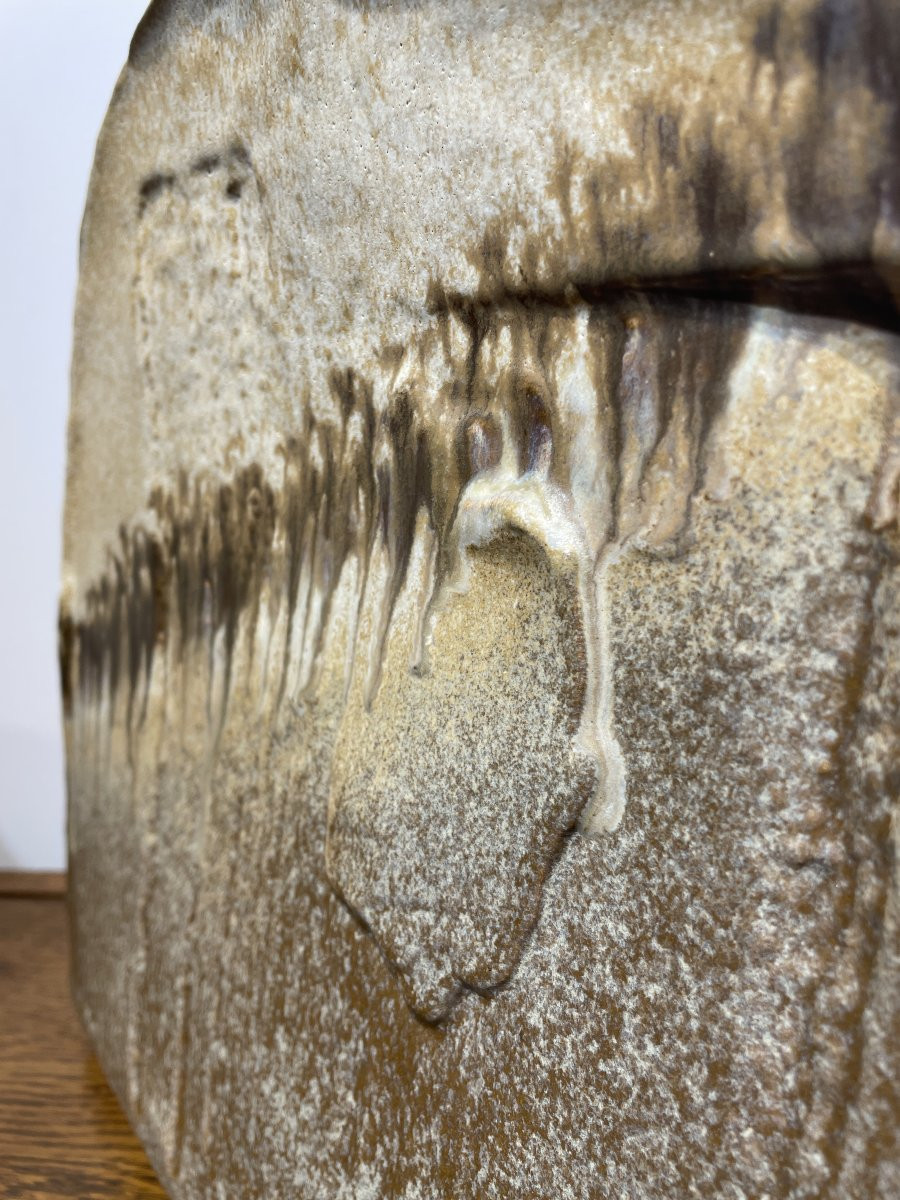 Heiner Balzar (1937-) - Steuler Keramik - Germany - Large Half-moon Vase-photo-2
