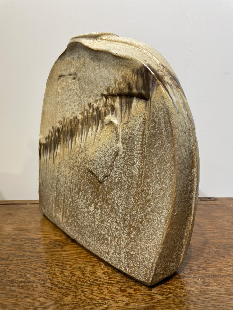 Heiner Balzar (1937-) - Steuler Keramik - Germany - Large Half-moon Vase-photo-4