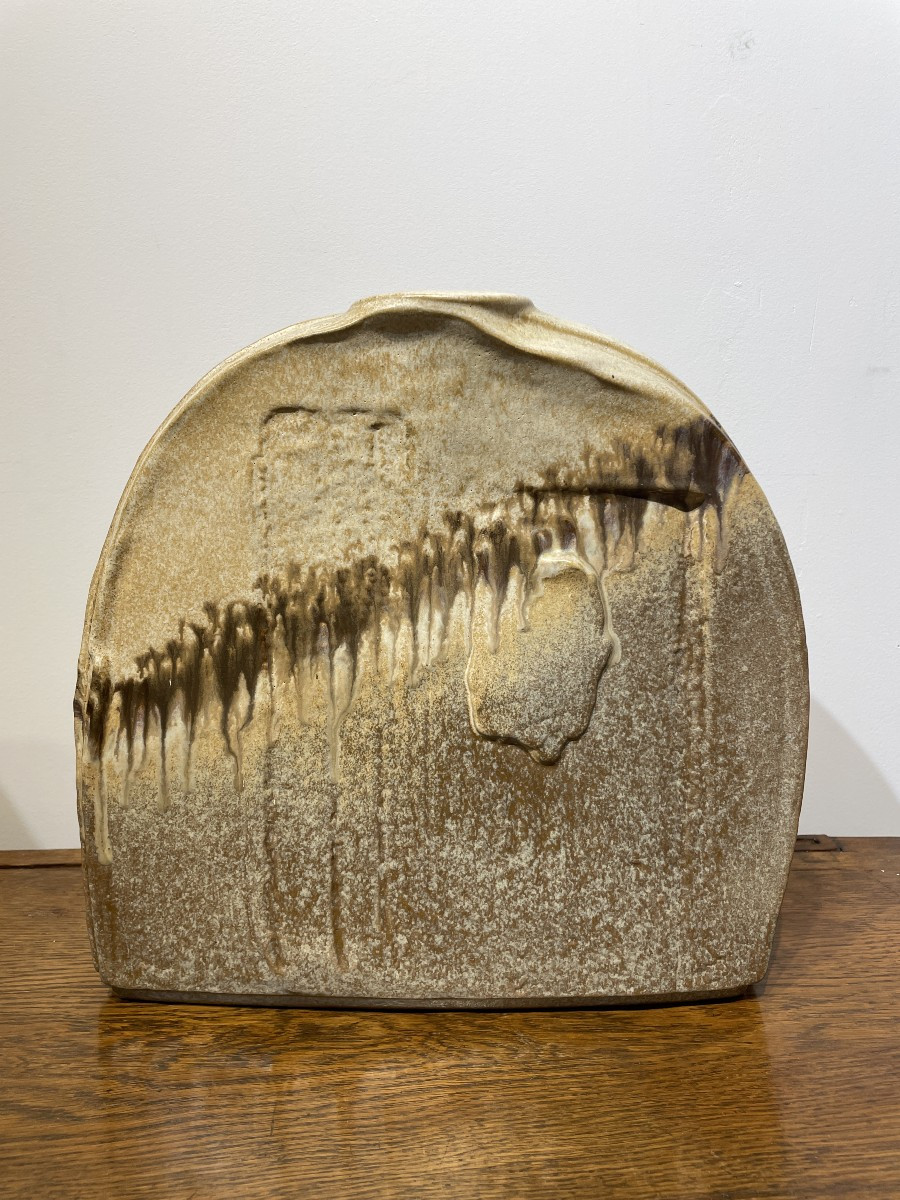 Heiner Balzar (1937-) - Steuler Keramik - Germany - Large Half-moon Vase