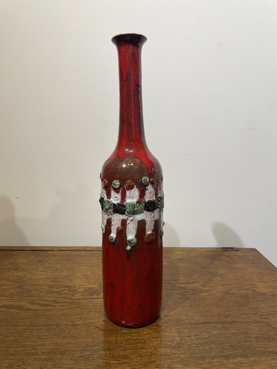 Elizabeth Vandeweghe  (1946) - Perignem - Grand vase soliflore-photo-2