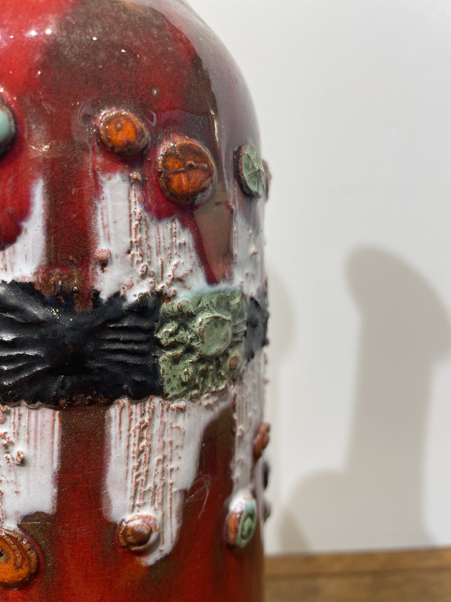 Elizabeth Vandeweghe  (1946) - Perignem - Grand vase soliflore-photo-1