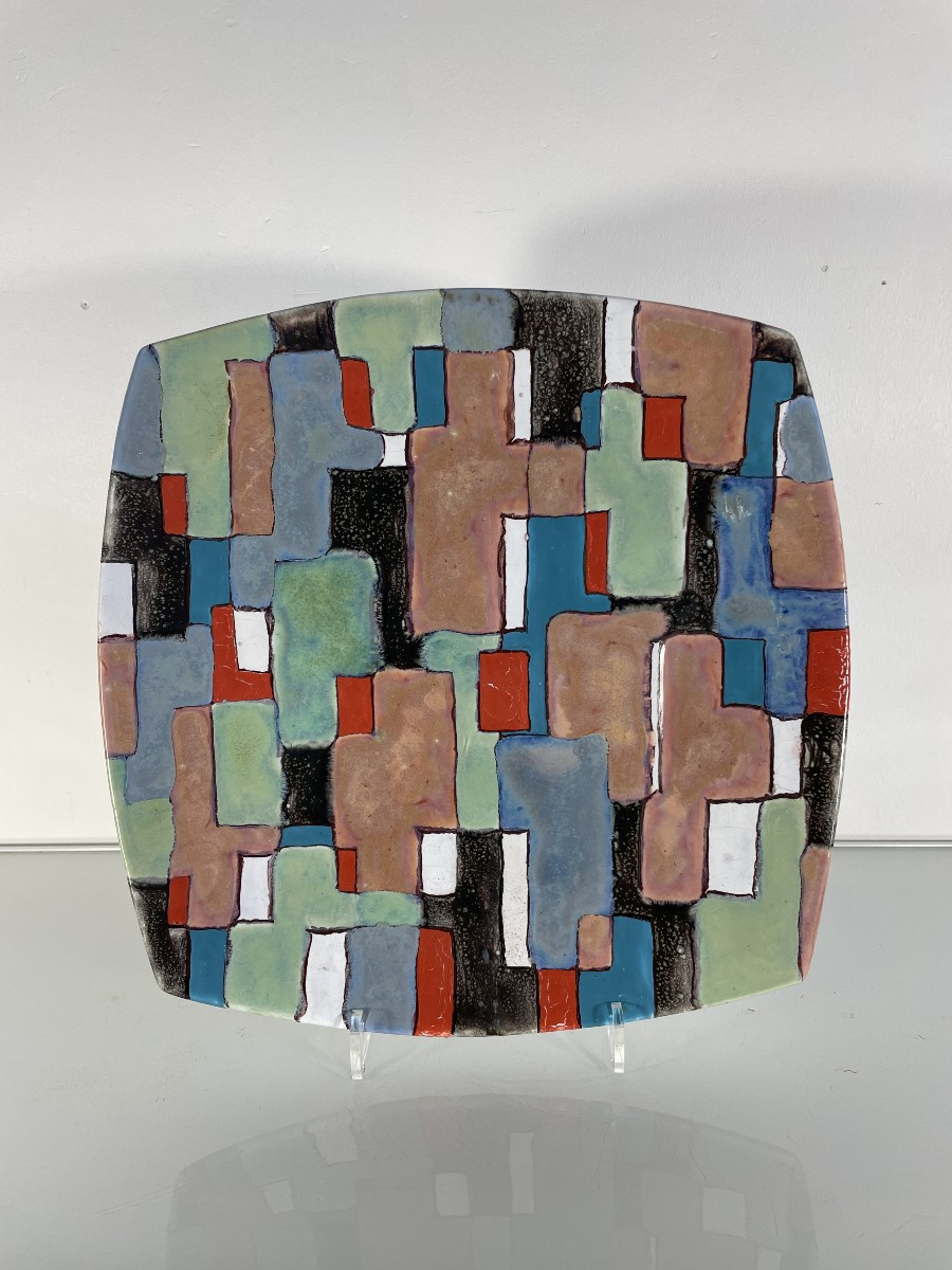 Marjatta Taburet (1931-) -  Grande assiette décorative