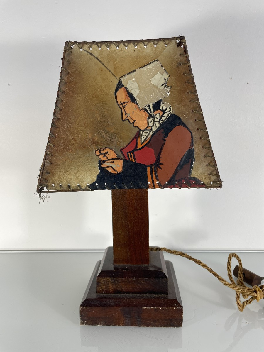 Paul Fouillen  (1899-1958) - Lampe Art Deco