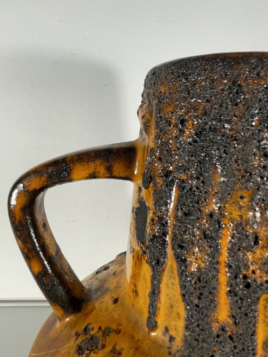 Fohr Keramik (1859-2008) - West Germany - Fat Lava - Large Pitcher-photo-3