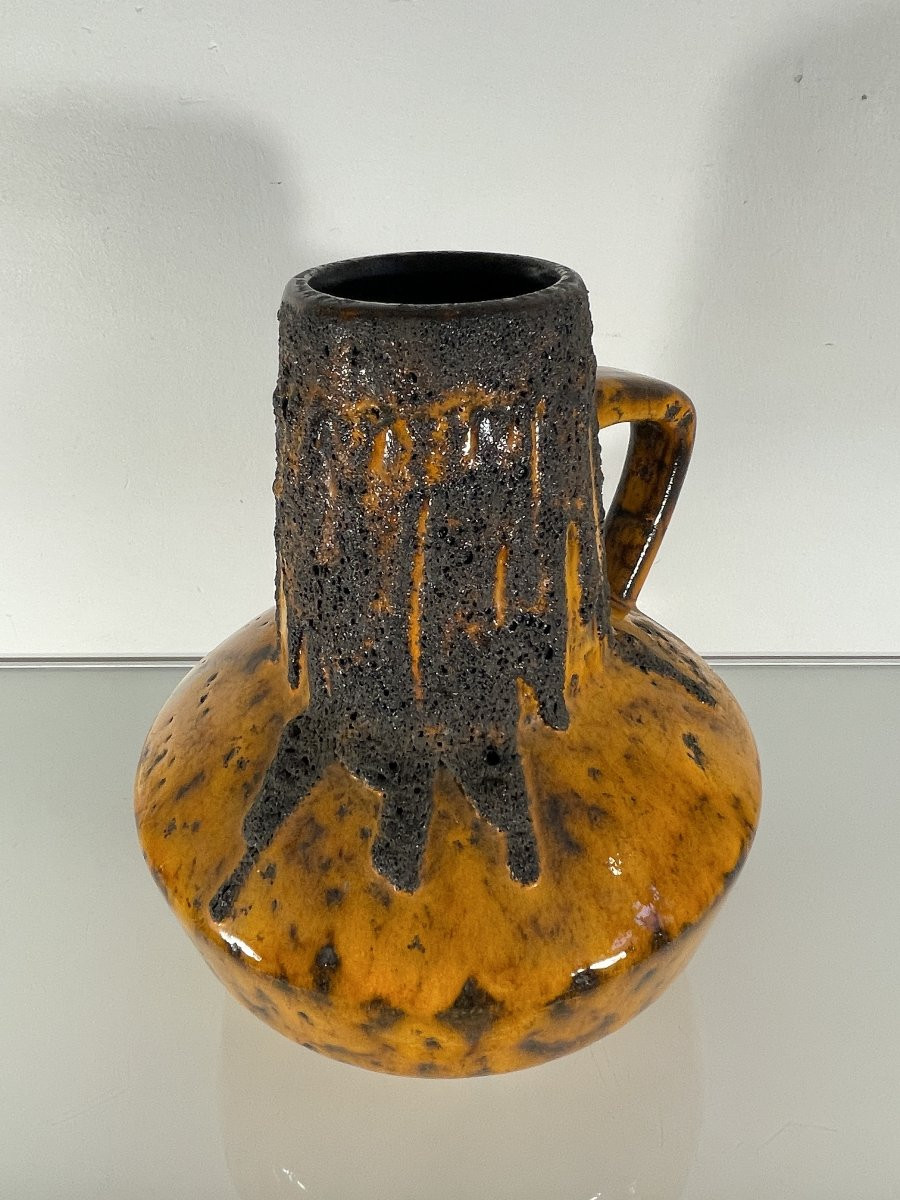 Fohr Keramik (1859-2008) - West Germany - Fat Lava - Large Pitcher-photo-3