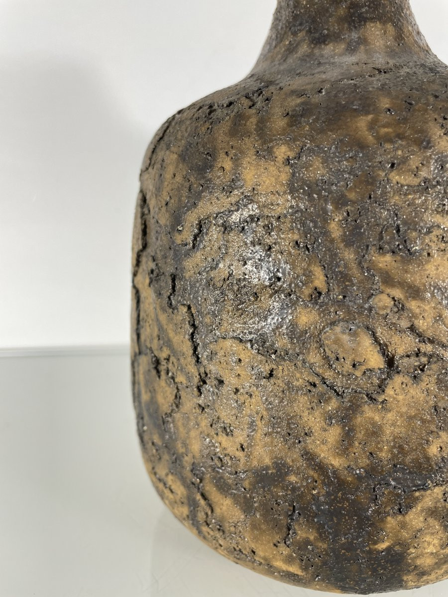 Raymond-Louis Quillivic (1942) - Vase-sculpture soliflore-photo-3