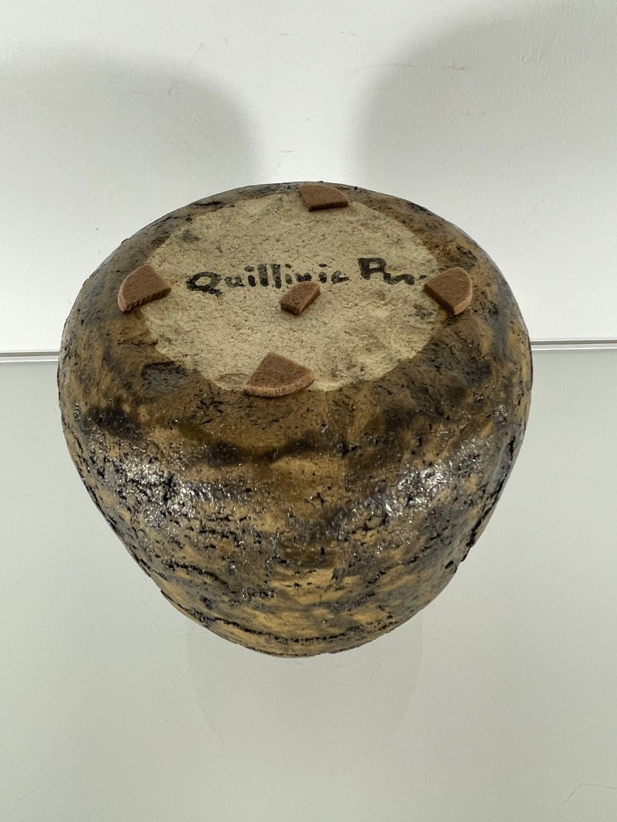 Raymond-Louis Quillivic (1942) - Vase-sculpture soliflore-photo-2