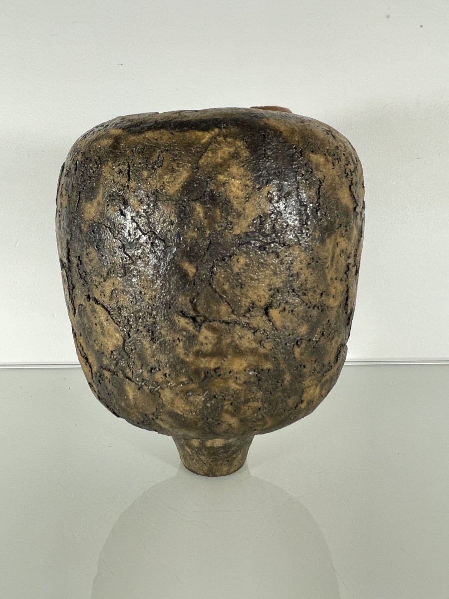 Raymond-Louis Quillivic (1942) - Vase-sculpture soliflore-photo-3